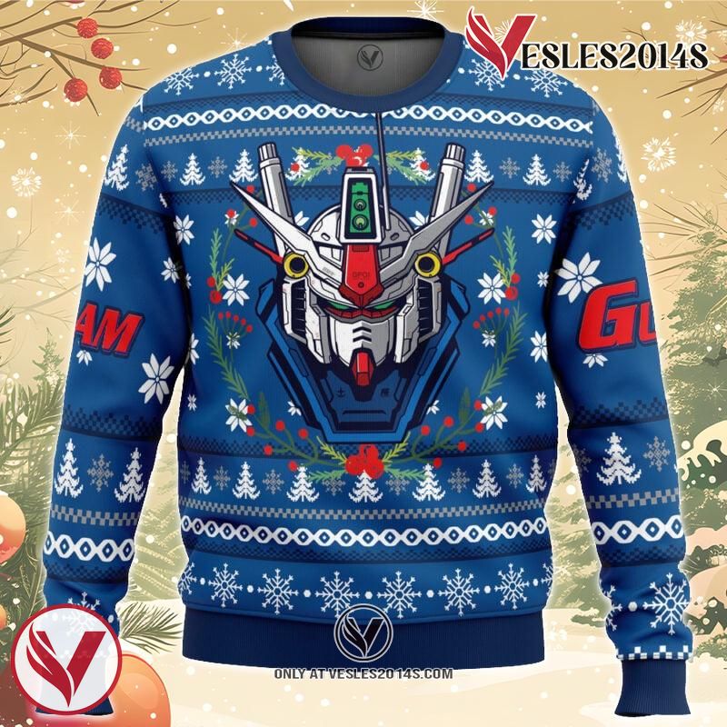 Mobile Suit RX 78 Gundam Ugly Christmas Sweater, Unique Christmas Gift For Fans - Vesles2014S