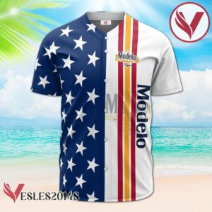 Modelo Negra American Flag Baseball Jersey, Perfect Gifts For Fans - Vesles2014S 2