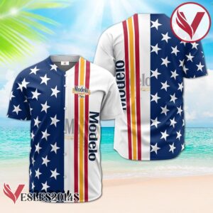Modelo Negra American Flag Baseball Jersey, Perfect Gifts For Fans - Vesles2014S