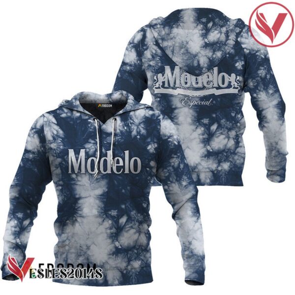 Modelo Negra Blue Tie-dye Hoodie & Zip Hoodie - Vesles2014S