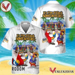 Modelo Negra Funny Parrot Hawaiian Shirt, Best Summer Gifts For Fans - Vesles2014S 1