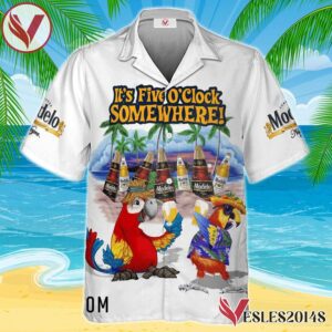 Modelo Negra Funny Parrot Hawaiian Shirt, Best Summer Gifts For Fans - Vesles2014S