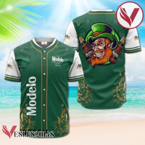 Modelo Negra St. Patrick's Day Leprechaun Baseball Jersey, Perfect Gifts For Fans - Vesles2014S