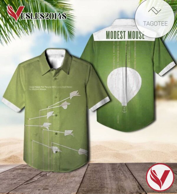 Modest Mouse Good News For People Who Love Bad News Album Cover Hawaiian Shirt, Best Gift For Music Lovers Vesles2014S