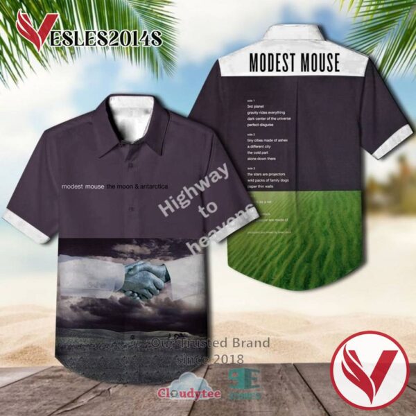 Modest Mouse The Moon & Antarctica Casual Hawaiian Shirt, Best Gifts For Summer Vesles2014S 1