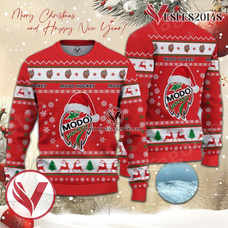 Modo Hockey Sport Ugly Christmas Sweater, Unique Gifts For Fans - Vesles2014aS 1
