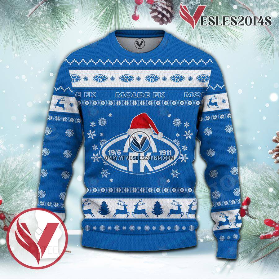 Molde Fotballklubb Sport Ugly Christmas Sweater, Unique Gifts For Fans - Vesles2014aS 2