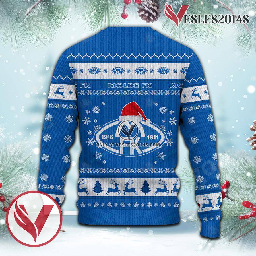 Molde Fotballklubb Sport Ugly Christmas Sweater, Unique Gifts For Fans - Vesles2014aS 3