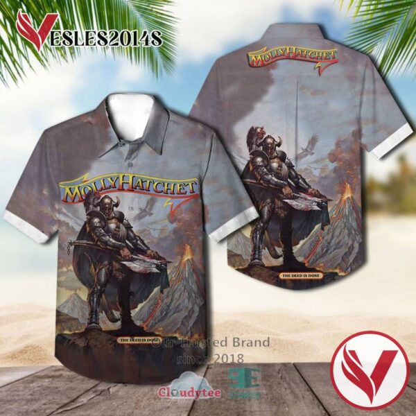 Molly Hatchet The Deed Is Done Hawaiian Casual Shirt, Best Gifts For Summer Vesles2014S 1