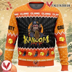 Monkey Bomb Call of Duty Ugly Christmas Sweater, Unique Christmas Gift For Fans - Vesles2014S