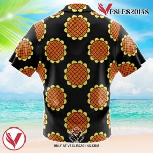Monkey D. Luffy Black Lucy Dressrosa One Piece Hawaiian Button Up Shirt, Perfect Gifts For Anime Lovers - Vesles2014S 1