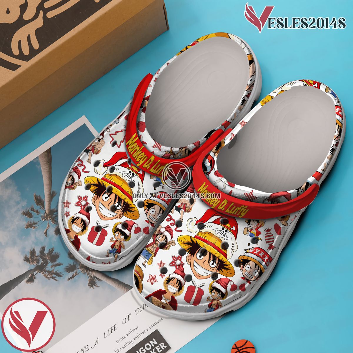 Monkey D. Luffy One Piece Anime Crocs Crocband Clogs Shoes Comfortable For Men Women and Kids, Unique Gift From Vesles2014S 2