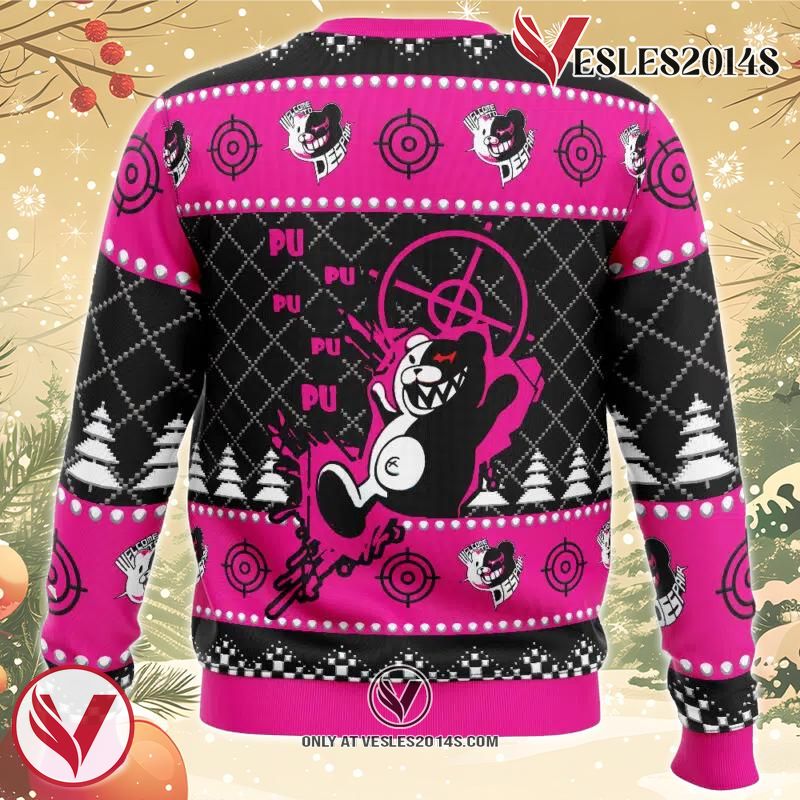 Monokuma Despair Danganronpa Ugly Christmas Sweater, Unique Christmas Gift For Fans - Vesles2014S 1
