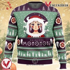 Mononoke Hime Princess Mononoke Ugly Christmas Sweater, Unique Christmas Gift For Fans - Vesles2014S