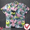 Monster Mike Wazowski Flower Hawaiian Shirt, Unique Gifts For Friends - Vesles2014S 1