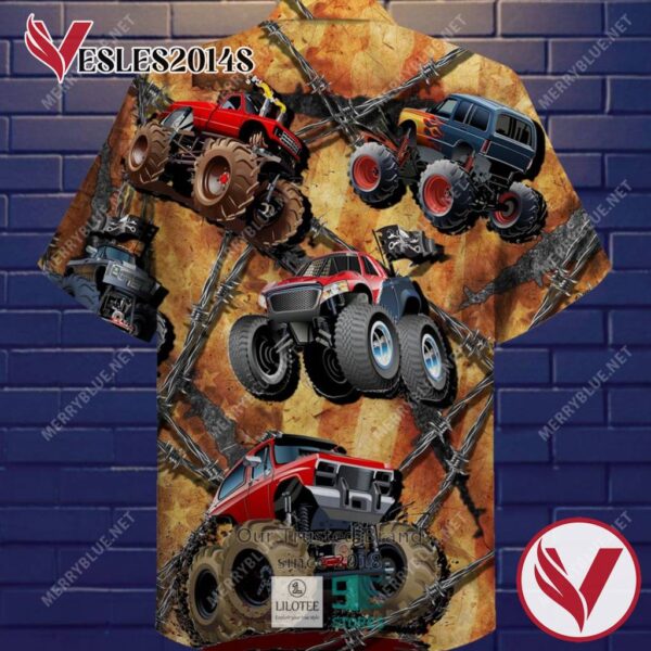 Monster Truck Is My Toy Casual Hawaiian Shirt, Best Gifts For Summer Vesles2014S 2