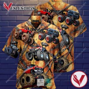 Monster Truck Is My Toy Casual Hawaiian Shirt, Best Gifts For Summer Vesles2014S 3