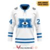 Monsters Uni White Ver Custom Hockey Jersey, Trending Gifts For Fans - Vesles2014s