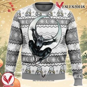 Moon Knight Ugly Christmas Sweater, Unique Christmas Gift For Fans - Vesles2014S