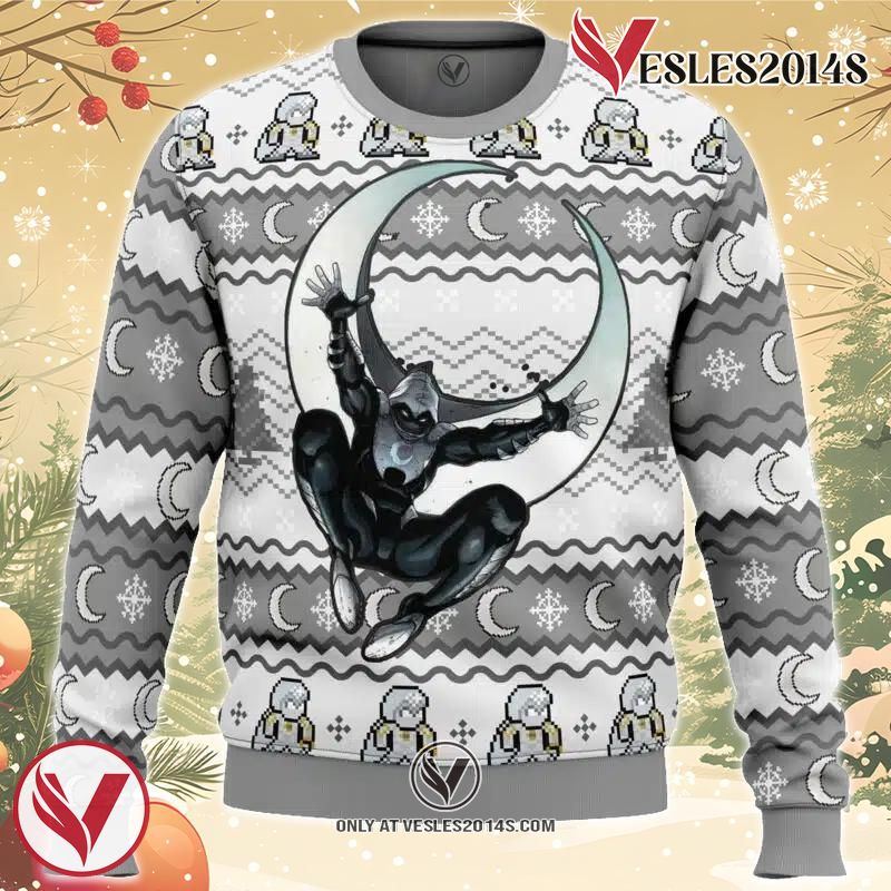 Moon Knight Ugly Christmas Sweater, Unique Christmas Gift For Fans - Vesles2014S