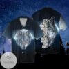 Moon Wolf It's Not Over When You Lose It's Over When You Quit Graphic Print Short Sleeve Hawaiian Casual Shirt Vesles2014S