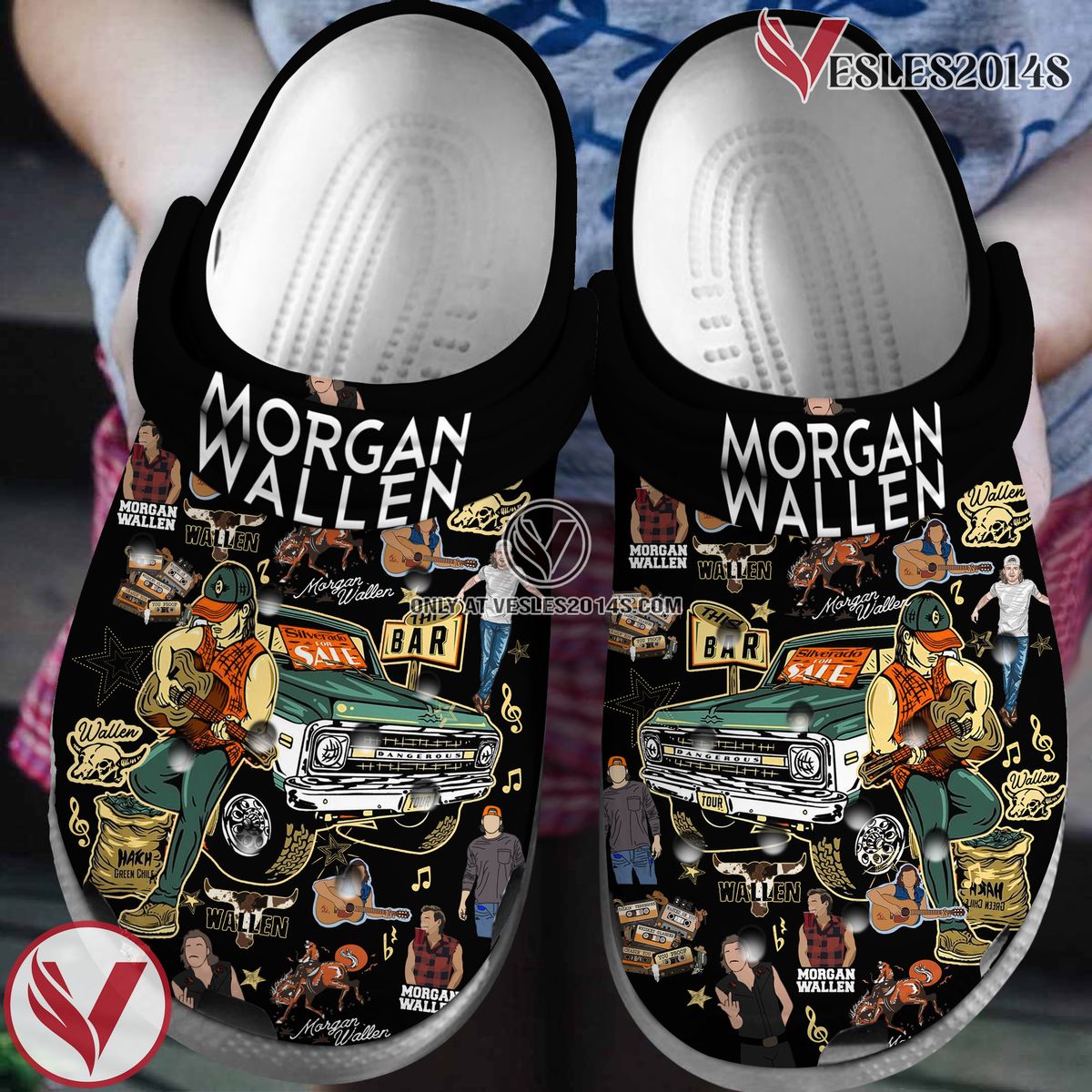 Morgan Wallen Music Crocs Crocband Clogs Shoes, Unique Gifts For Fans Style 6 - Vesles2014S 2