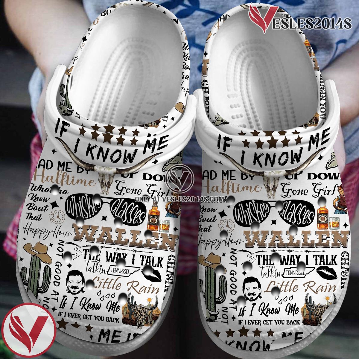 Morgan Wallen Music if i know me Crocs Crocband Clogs Shoes, Unique Gifts For Fans Style 2 - Vesles2014S