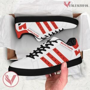 Morris County Vocational School District Logo Skate Shoes, Unique Sneaker For Fans - Vesles2014s 1