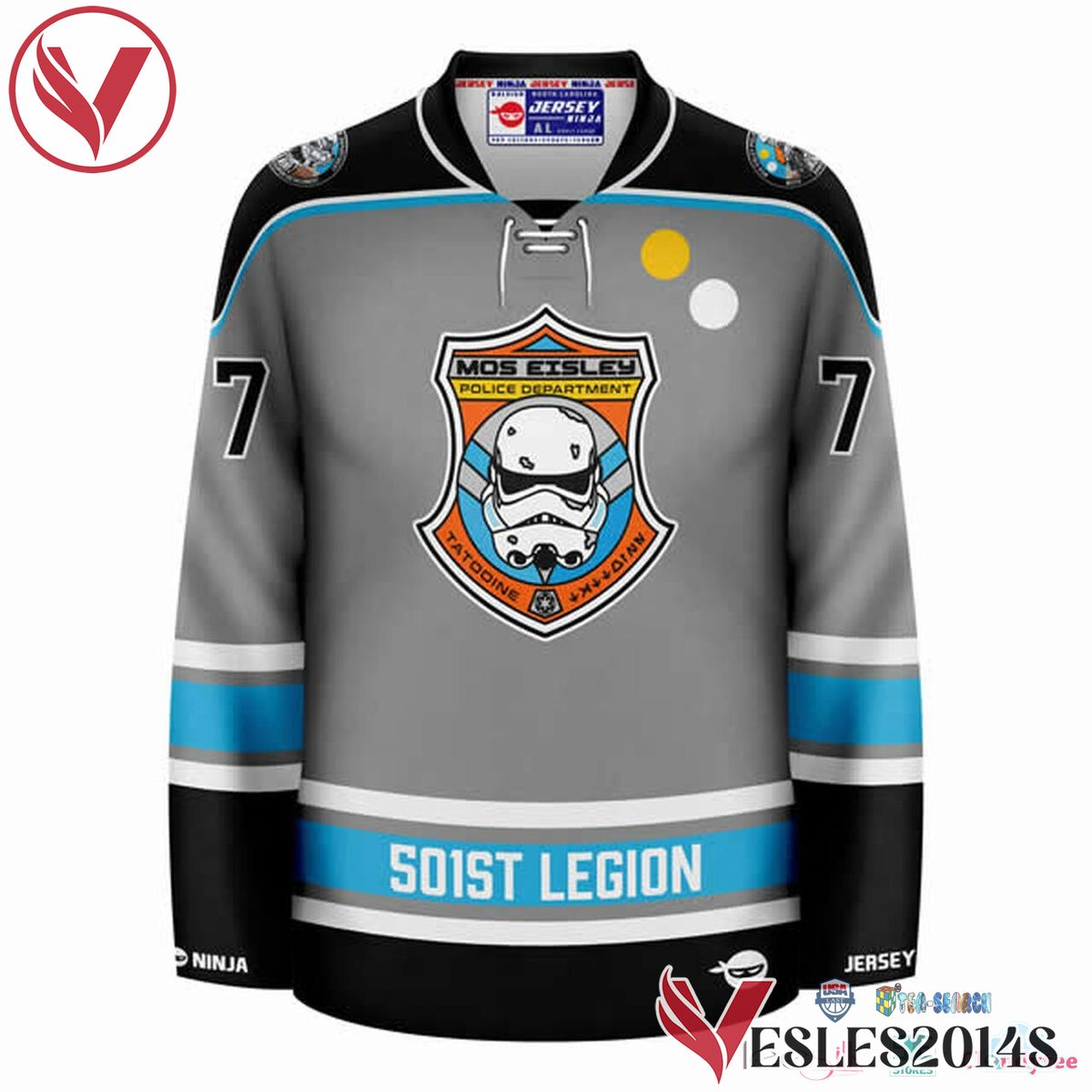 Mos Eisley Police Department Foot Patrol Personalized Hockey Jersey, Trending Gifts For Fans - Vesles2014s 2