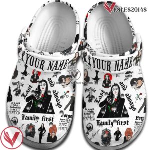 Mother Day morticia addams Crocs Crocband Clogs Shoes Comfortable For Men Women and Kids Style 2, Unique Gift From Vesles2014S 2