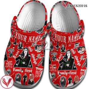 Mother Day morticia addams Crocs Crocband Clogs Shoes Comfortable For Men Women and Kids Style 3, Unique Gift From Vesles2014S 2