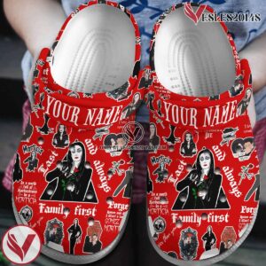 Mother Day morticia addams Crocs Crocband Clogs Shoes Comfortable For Men Women and Kids Style 3, Unique Gift From  Vesles2014S
