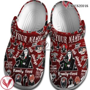 Mother Day morticia addams Crocs Crocband Clogs Shoes Comfortable For Men Women and Kids Style 5, Unique Gift From Vesles2014S 2