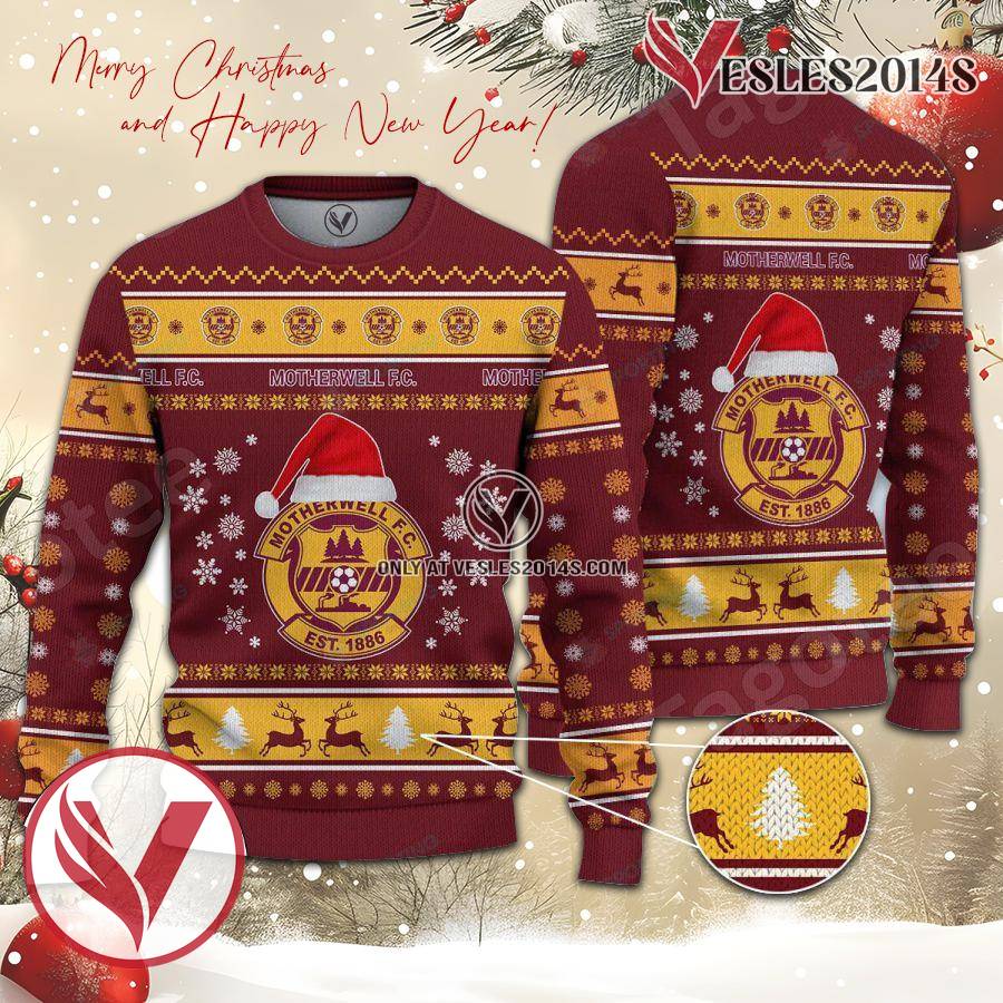 Motherwell F.C. Sport Ugly Christmas Sweater, Unique Gifts For Fans - Vesles2014aS 1