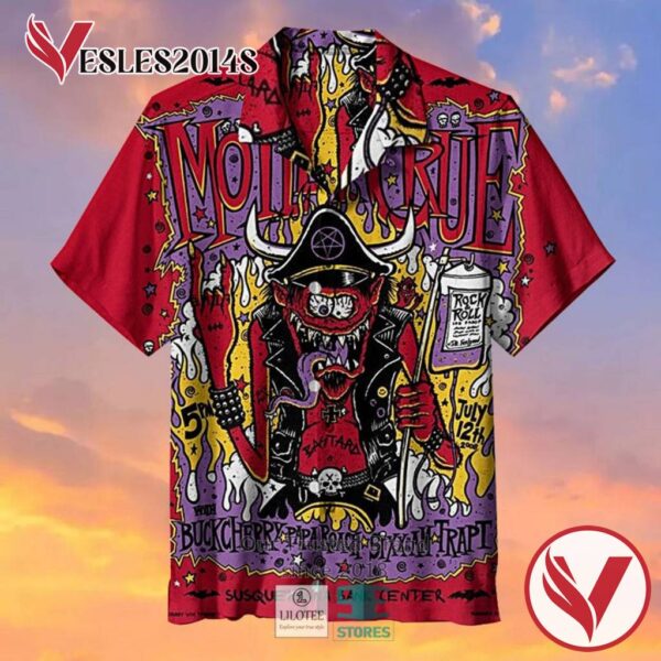 Motley Crue Casual Hawaiian Shirt, Best Gifts For Summer Vesles2014S 1