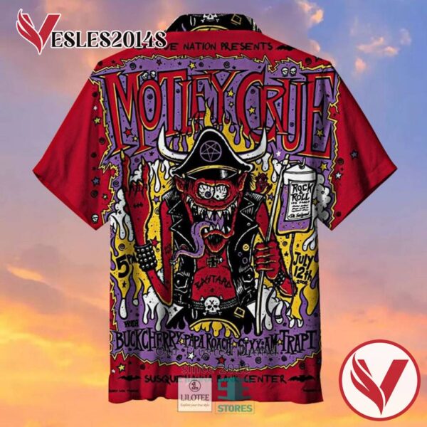 Motley Crue Casual Hawaiian Shirt, Best Gifts For Summer Vesles2014S 2