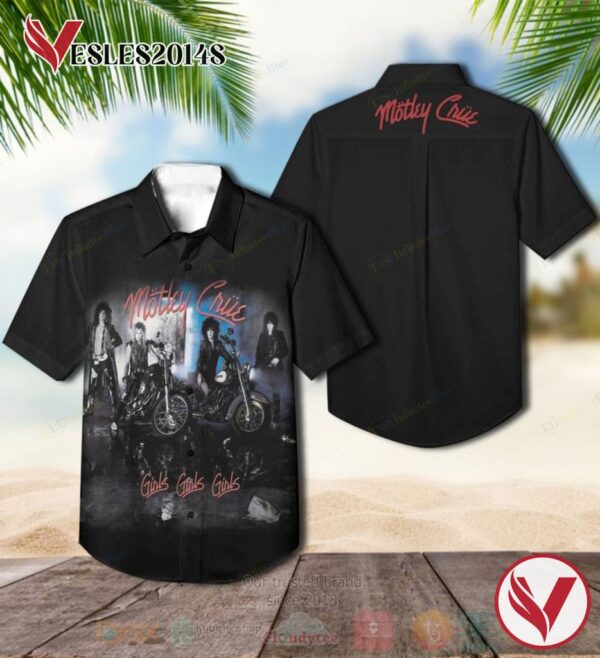 Motley Crue Girls, Girls, Girls Album Hawaiian Shirt, Best Gift For Music Lovers Vesles2014S