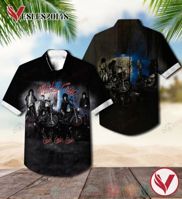Motley Crue Girls, Girls, Girls Members Album Hawaiian Shirt, Best Gift For Music Lovers Vesles2014S