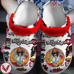 Motley Crue Music Crocs Crocband Clogs Shoes, Unique Gifts For Fans Style 1 - Vesles2014S