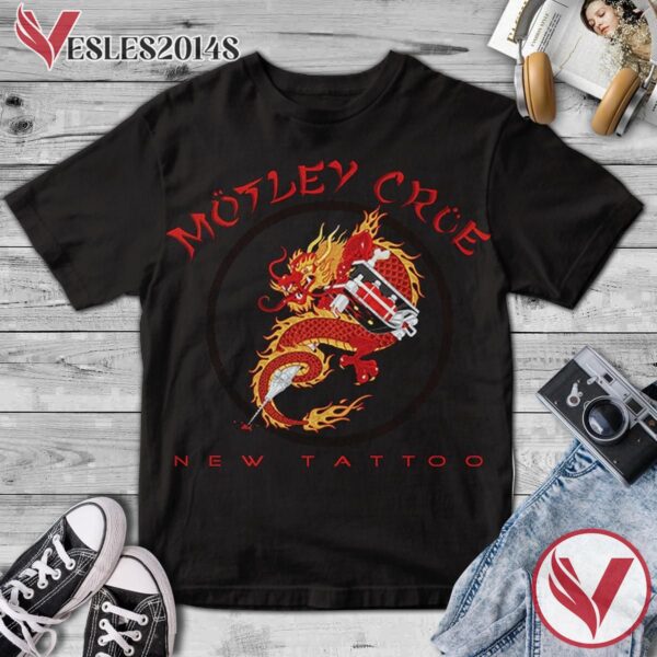 Motley Crue New Tattoo Album Cover Shirt, Perfect Gifts For Music Lovers - Vesles2014S