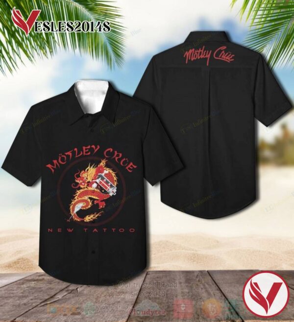 Motley Crue New Tattoo Album Hawaiian Shirt, Best Gift For Music Lovers Vesles2014S