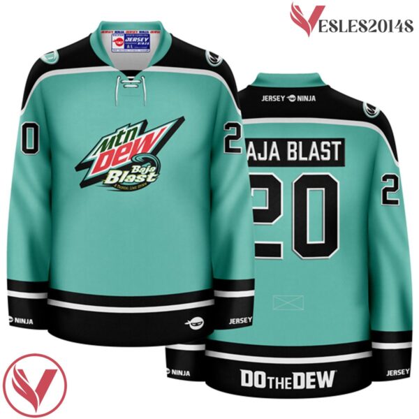 Mountain Dew Baja Blast Teal Hockey Jersey - Vesles2014S