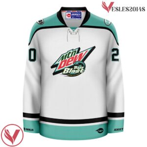 Mountain Dew Baja Blast White Hockey Jersey - Vesles2014S 2