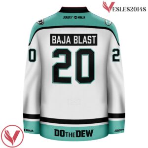 Mountain Dew Baja Blast White Hockey Jersey - Vesles2014S 3