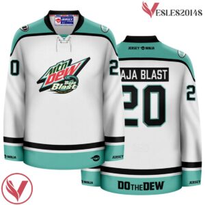 Mountain Dew Baja Blast White Hockey Jersey - Vesles2014S