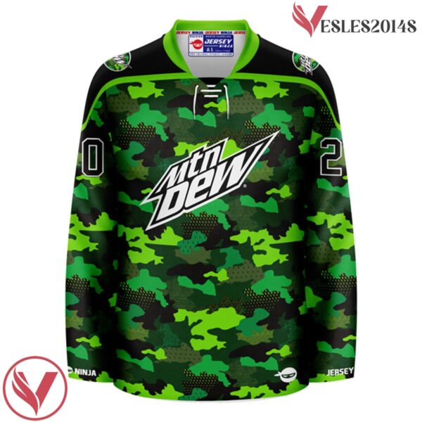 Mountain Dew Charged Camo Hockey Jersey - Vesles2014S 2