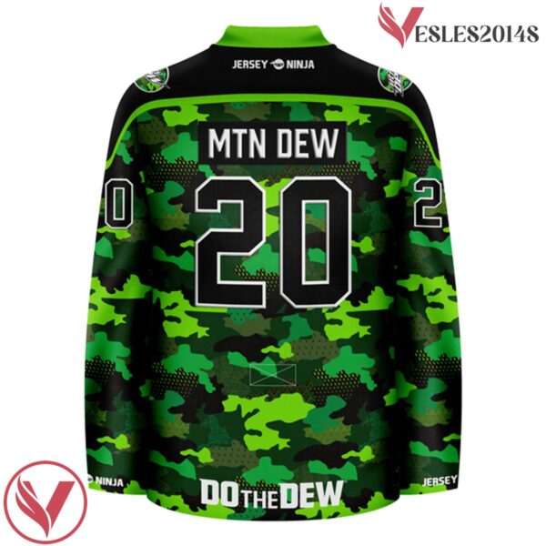 Mountain Dew Charged Camo Hockey Jersey - Vesles2014S 3