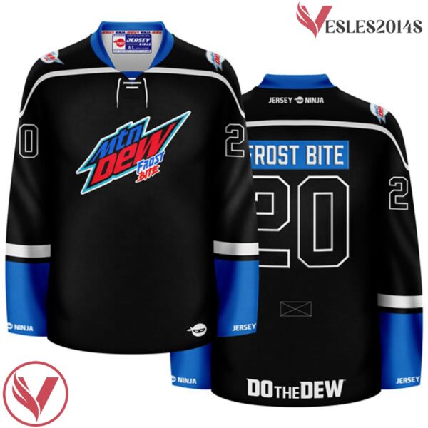 Mountain Dew Frost Bite Blackout Hockey Jersey - Vesles2014S