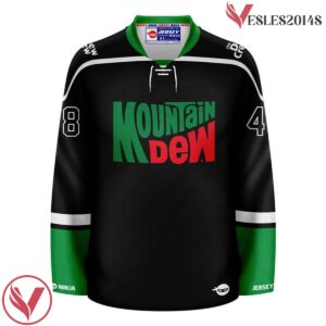 Mountain Dew Heritage Logo Blackout Hockey Jersey - Vesles2014S 2