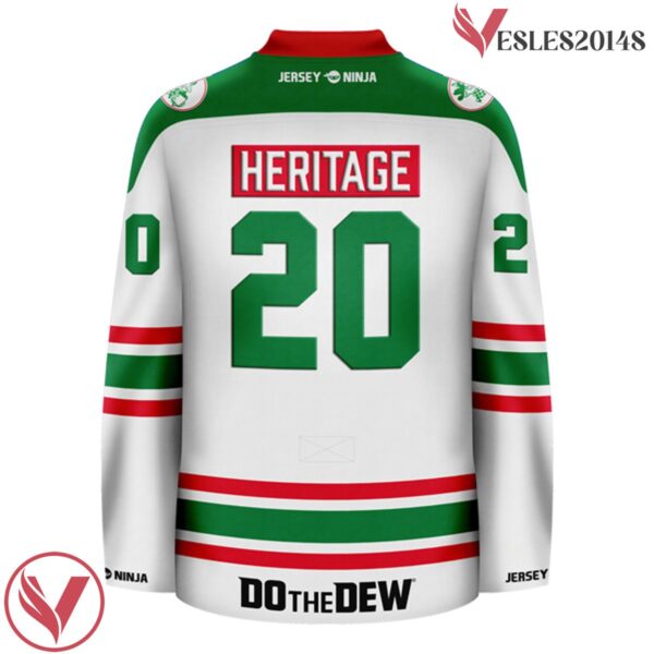 Mountain Dew Heritage Logo White Hockey Jersey - Vesles2014S 3